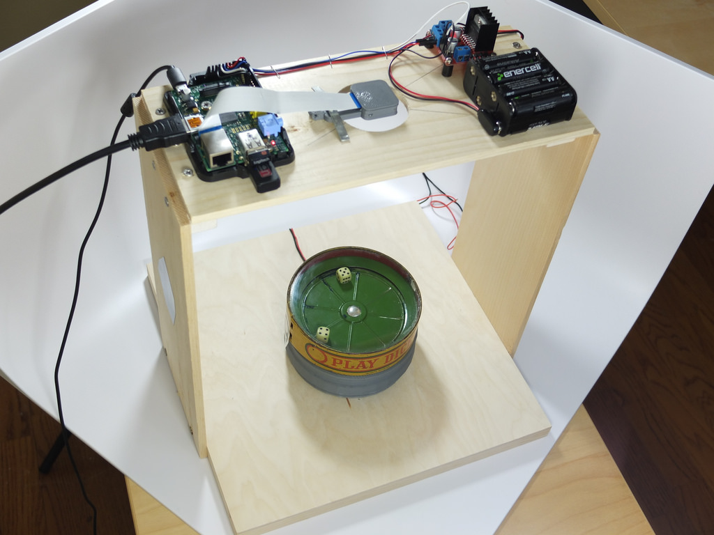DiceBot hardware setup