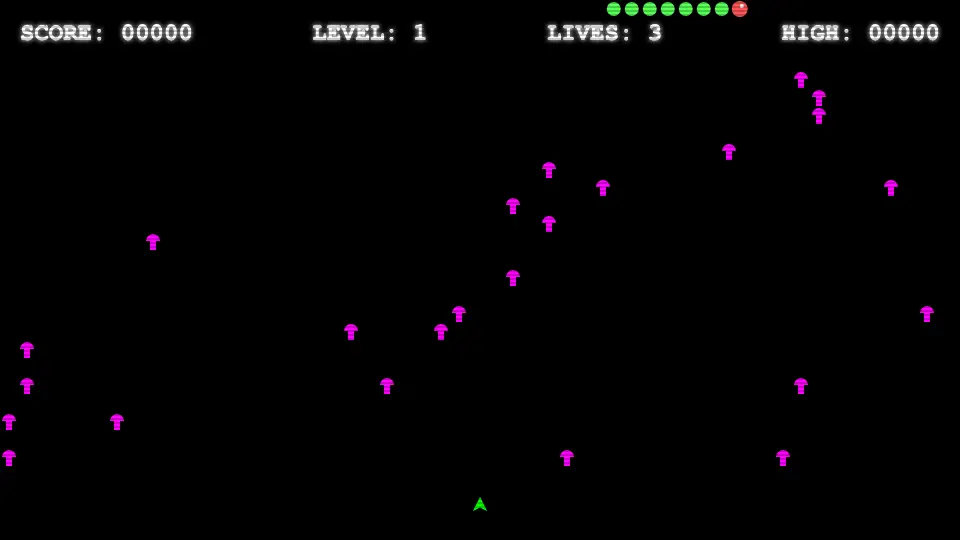Centipede gameplay screenshot