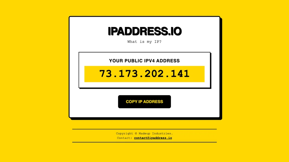ipaddress.io screenshot