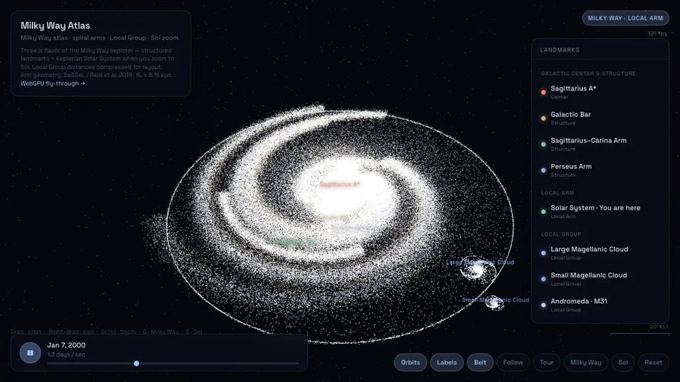 Milky Way Atlas screenshot