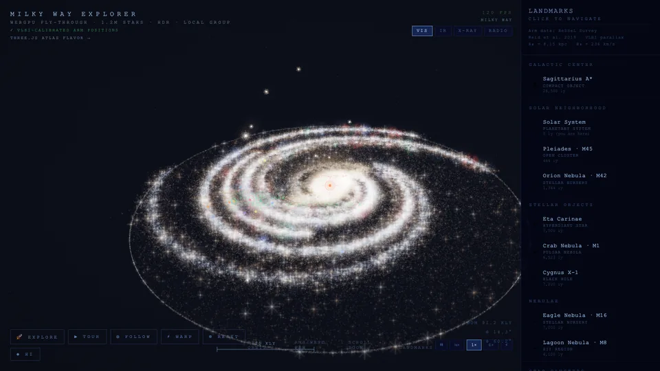 Milky Way Explorer screenshot