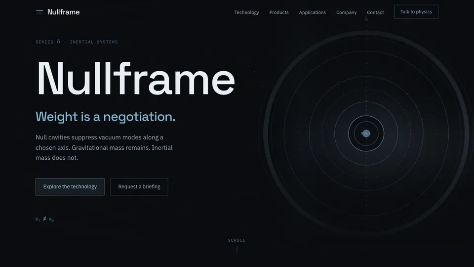 Nullframe screenshot
